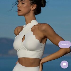 Elegant White Halter Top